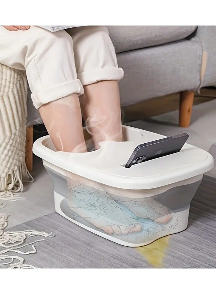 Arabest 1pc Foldable Foot Bath Foot Soak Tub, Foot Bath Basin, Portable Feet Spa Soaking Basin Bucket, Foot Wash Basin For Home - Image 1
